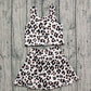 Baby Girl Sleeveless Leopard Tops Skort Yoga Active Set RTS