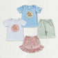 Baby Boy Girl Easter Rabbits Embroidery Sibling Set RTS