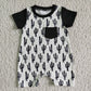 Baby Boy Girl Black Cactus Sibling Romper Shirt Tops