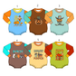 ( Moq 5 Each Style ) Sibling Baby Boys Infant Pumpkins Halloween Bubble Rompers Clothes