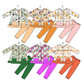 ( Moq 5 Each Style ) Sibling Baby Girls Kids Pumpkins Bows Ducks Tunic Pants Sets Fall Clothes
