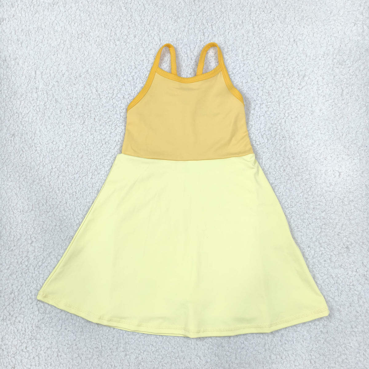 Baby Girls Kids Sleeveless Princess Yoga Active Shorts Knee Length Dress RTS