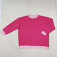 Adult Women Long Sleeves Shirt Tops Hot Pink Pullover Clothes RTS