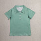 Baby Boys Kids Short Sleeves Green Stripes Tops Polo Shirt RTS