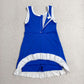 Baby Girls Kids Sleeveless Shorts Scallop Dress Yoga Active Blue Clothes RTS