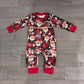 Baby Boy Infant Long Sleeves Christmas Santa Romper Clothes RTS