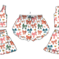 ( Moq 5 Each Style ) Baby Girls Kids Bows Sibling Shorts Sets Clothes
