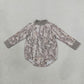Sibling Baby Kids Adult Women Long Sleeves Camo Romper Leaves Shirt Yoga Active Mock Neck Clothes RTS