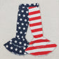 C3-14 Baby Girls Denim Double Ruffle Jeans July 4th
