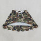 Baby Girls Kids Green Camo Shorts Pockets Scallop Skirt Clothes RTS