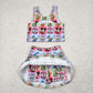 Baby Girl Sleeveless Mouse Yoga Active Wear Skort Set Sibling Cartoon Clothes RTS