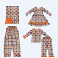 Sibling Family Baby Girls Adult Bats Plaid Halloween Dress Set Pajamas Pants Blanket Clothes RTS