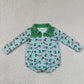 Sibling Baby Boys Infant Long Sleeves Ducks Camo Zipper Bubble Rompers Clothes RTS