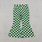 Girls Girls Kids Green Checkered Denim Bell Pants Jeans Bottoms RTS
