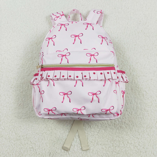 Baby Girl Pink Bows Ruffle Backpack Bags