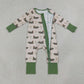 Baby Boys Kids Long Sleeves Camo Ducks Zipper Footie Sleeper Romper RTS