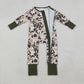 Baby Boy Infant Long Sleeves Ducks Dogs Camo Hunting Zipper Romper RTS