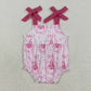 Girls Kids Straps Castles Bows Flower Sibling Summer Romper Set RTS