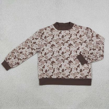 Sibling Baby Kids Adult Women Long Sleeves Camo Print Romper Shirt RTS