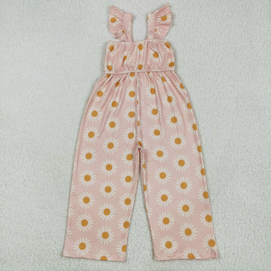 Baby Girl Short Sleeves Flower Pants Jumpsuit RTS