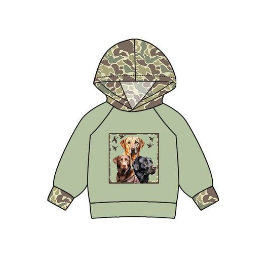 Baby Boy Long Sleeves Dog Duck Hunting Camo Hoodie Shirt Moq 5