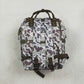 Baby Boys Kids Embroidery Dog Camo Print Zipper Backpack School Bag RTS