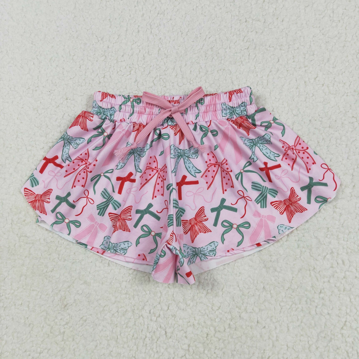 Baby Girl Toddler Bows Shorts Pink Bottoms RTS