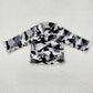 Baby Boy Long Sleeves Grey Camo Zipper Hunting Pullover Overcoat