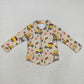 Baby Boy Long Sleeves Trucks Christmas Buttons Shirt Tops RTS