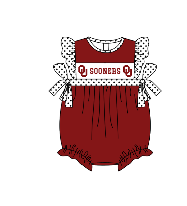 ( Moq 5 Each Style ) Baby Boys Girls Short Sleeves Team Sibling Red Romper Dress Set