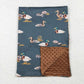 Baby Kids Toddler Ducks Minky Blanket