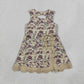Baby Girls Kids Sleeveless Camo Bows Shorts Scallop Dress Yoga Active Clothes RTS