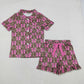 Sibling Girls Kids Adult Women Embroidery Bows Southern Camo Smocked Dress Romper Pajamas Pants RTS