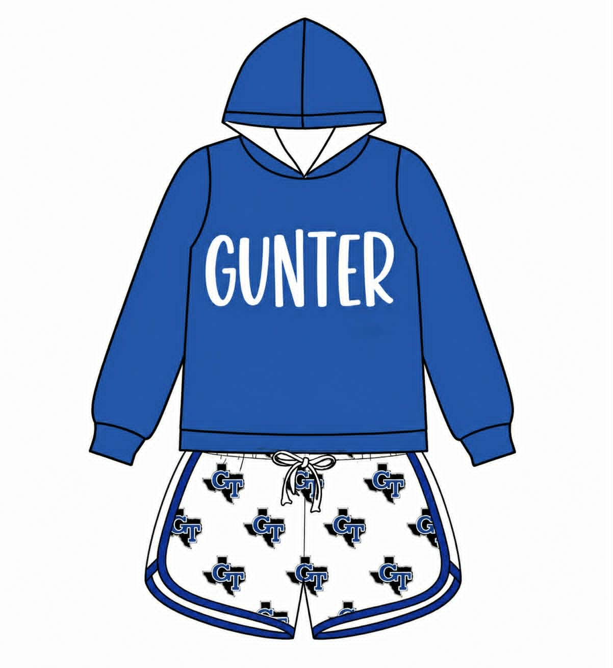 ( Moq 5 )  Custom Baby Kids Long Sleeves Shirts Shorts Sets Clothes 8.10