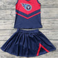 Baby Girl Toddler Sleeveless T Team Shirt Navy Blue Skirt Shorts Outfit Moq 5