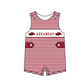 ( Moq 5 ) Baby Boys Kids Sleeveless Pigs Stripes Team Romper 1.29