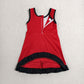 Baby Girls Kids Sleeveless Shorts Black Scallop Red Dress Yoga Active Clothes RTS