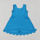 Baby Girl Sleeveless Blue Yoga Active Knee Length Dress RTS