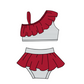 ( Moq 5 Each Style ) Baby Boys Girls Kids Team Sibling Jumpsuits Sets Swimsuits Red Clothes