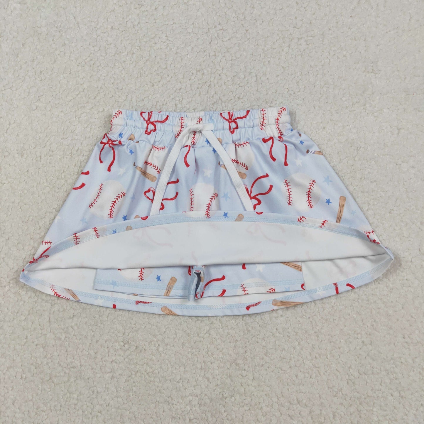 Baby Girls Bows Baseball Yoga Skirt Shorts Skorts Bottoms RTS