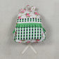Baby Girls Kids Flower Green Plaid Ruffle Backpack Bags RTS