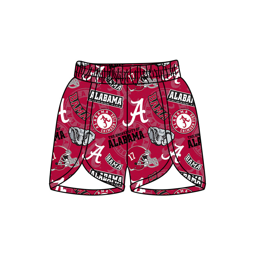 Adult Women Elephant Waist Team Red Shorts ( Moq 5 )