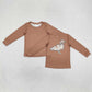 Baby Boy Long Sleeves Brown Camo Duck Shirt Tops