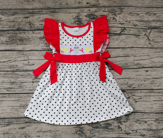 No moq Pre-order GSD0622 Baby Girl Crawfish Dress