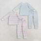 Sibling Baby Boys Girls Kids Long Sleeves Rabbits Shirts Pants Easter Pajamas Sets RTS