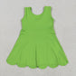 Baby Girl Green Sleeveless Yoga Active Knee Length Dress RTS