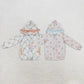 Sibling Baby Girls Kids Long Sleeve Pumpkins Pockets Hoodie Zipper Tops Fall Clothes RTS