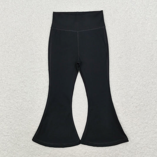 Baby Girl Black Yoga Active Wear Bell Bottom Pants