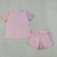 Sibling Baby Boys Girls Short Sleeves Cotton Rompers Sets Summer Clothes RTS
