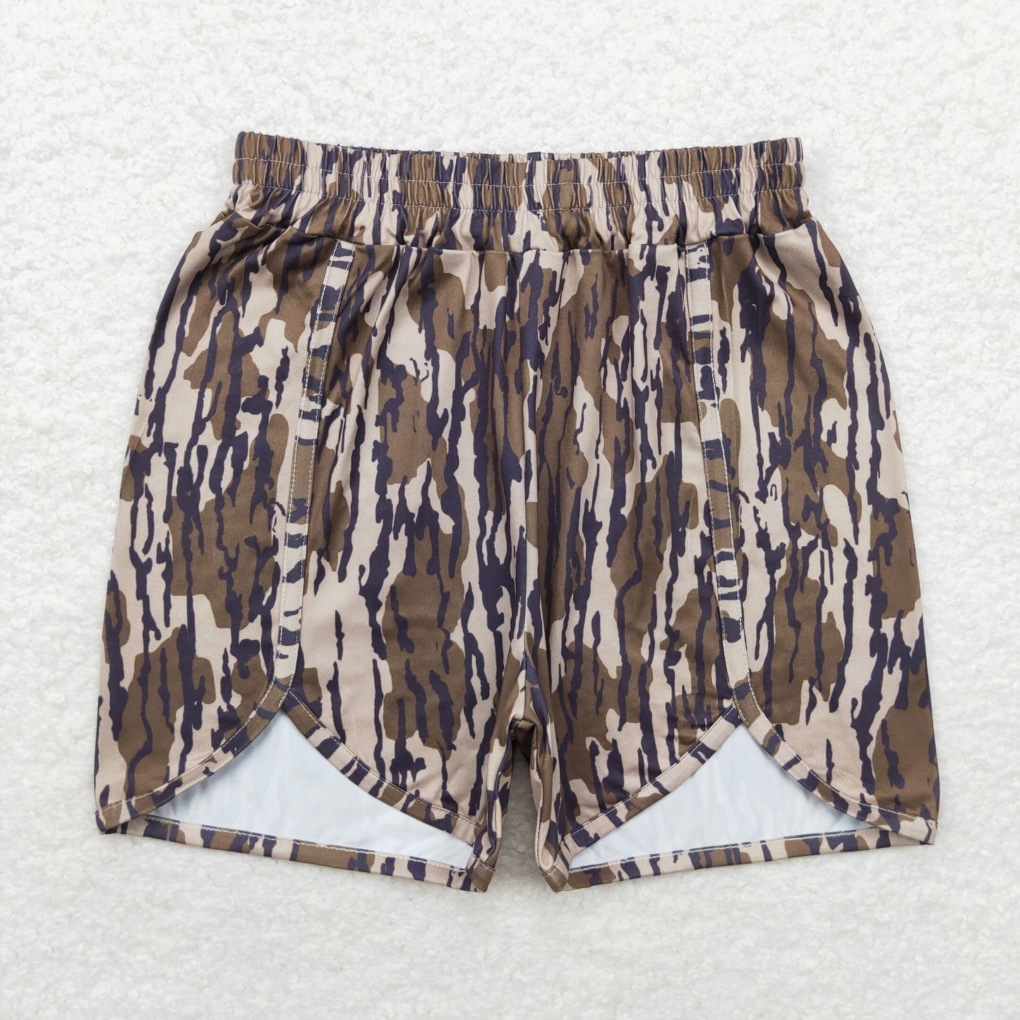 Adult Women Green Camo Summer Shorts